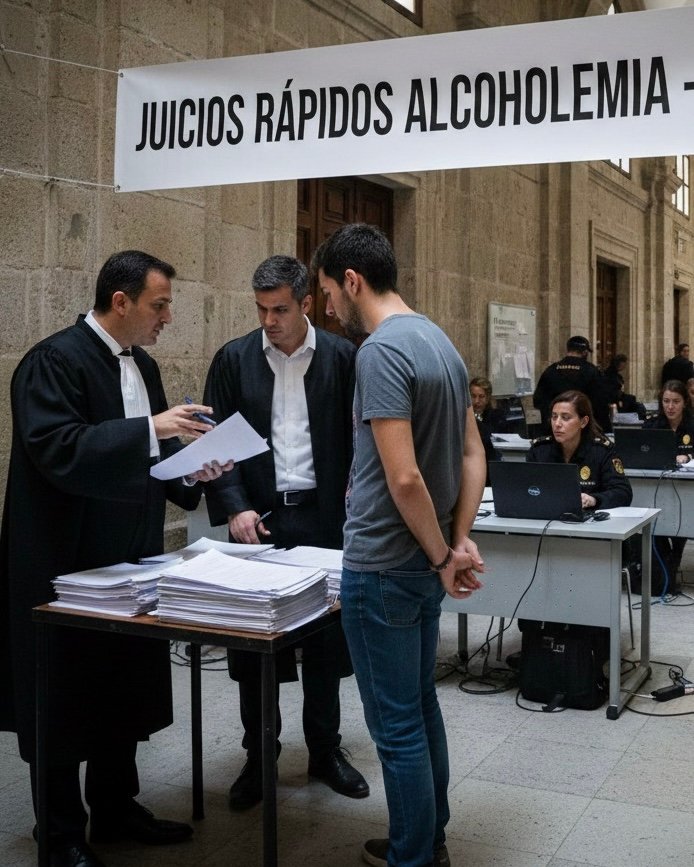 Abogado penalista en Valladolid revisando un atestado por alcoholemia